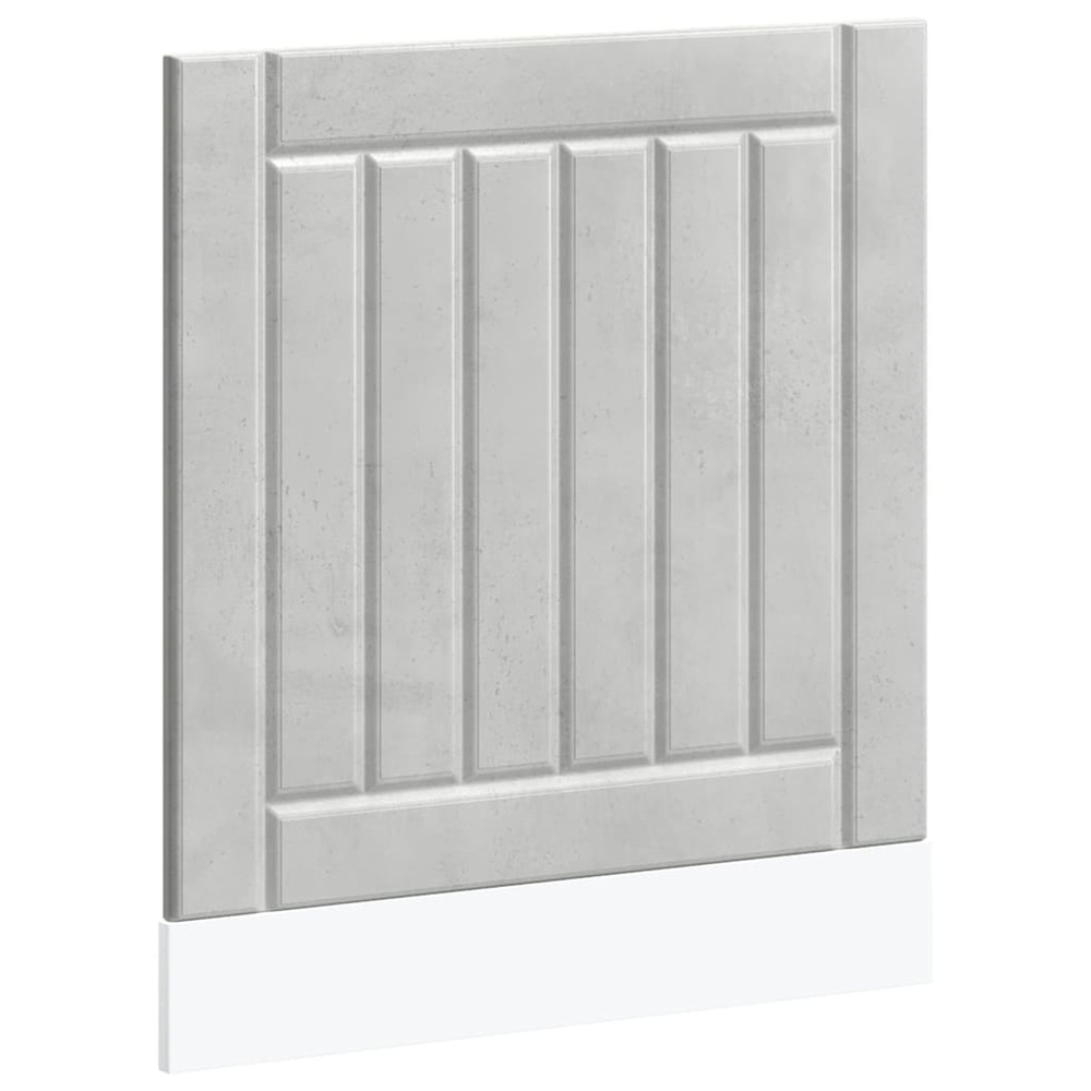 Panneau de lave-vaisselle lucca gris béton bois d'ingénierie