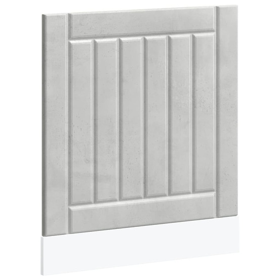 Panneau de lave-vaisselle lucca gris béton bois d'ingénierie