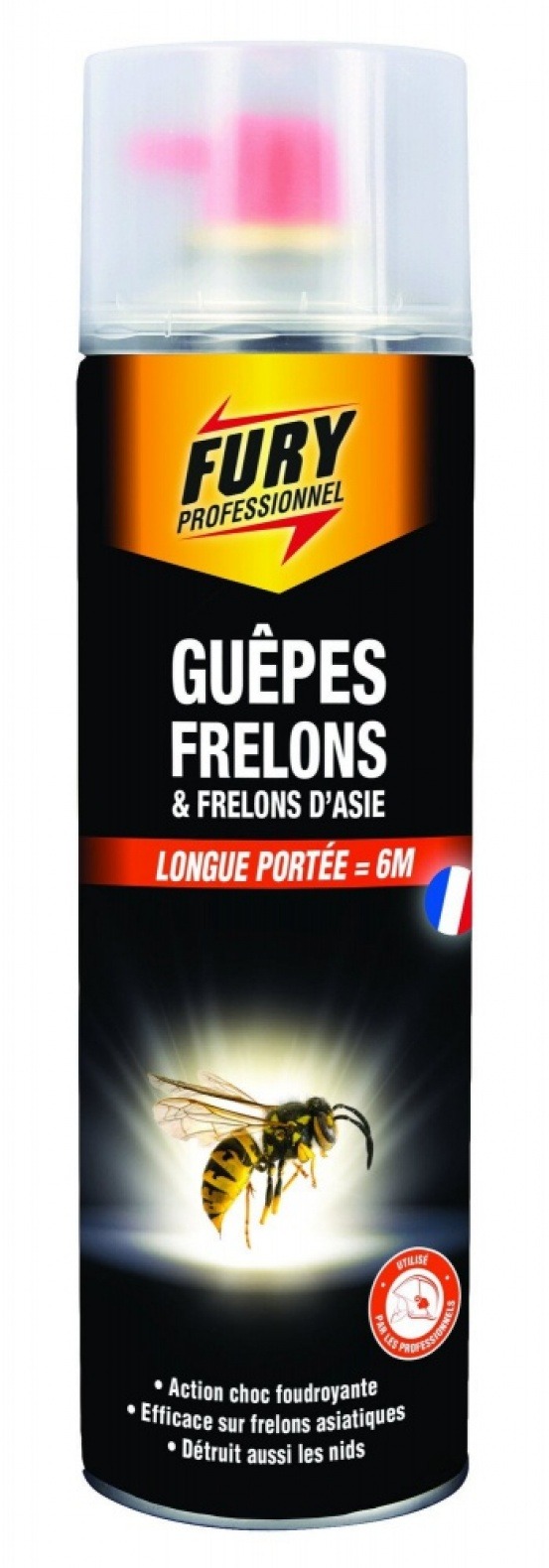 Insecticide pour guêpes et frelons, fury, 0,5l