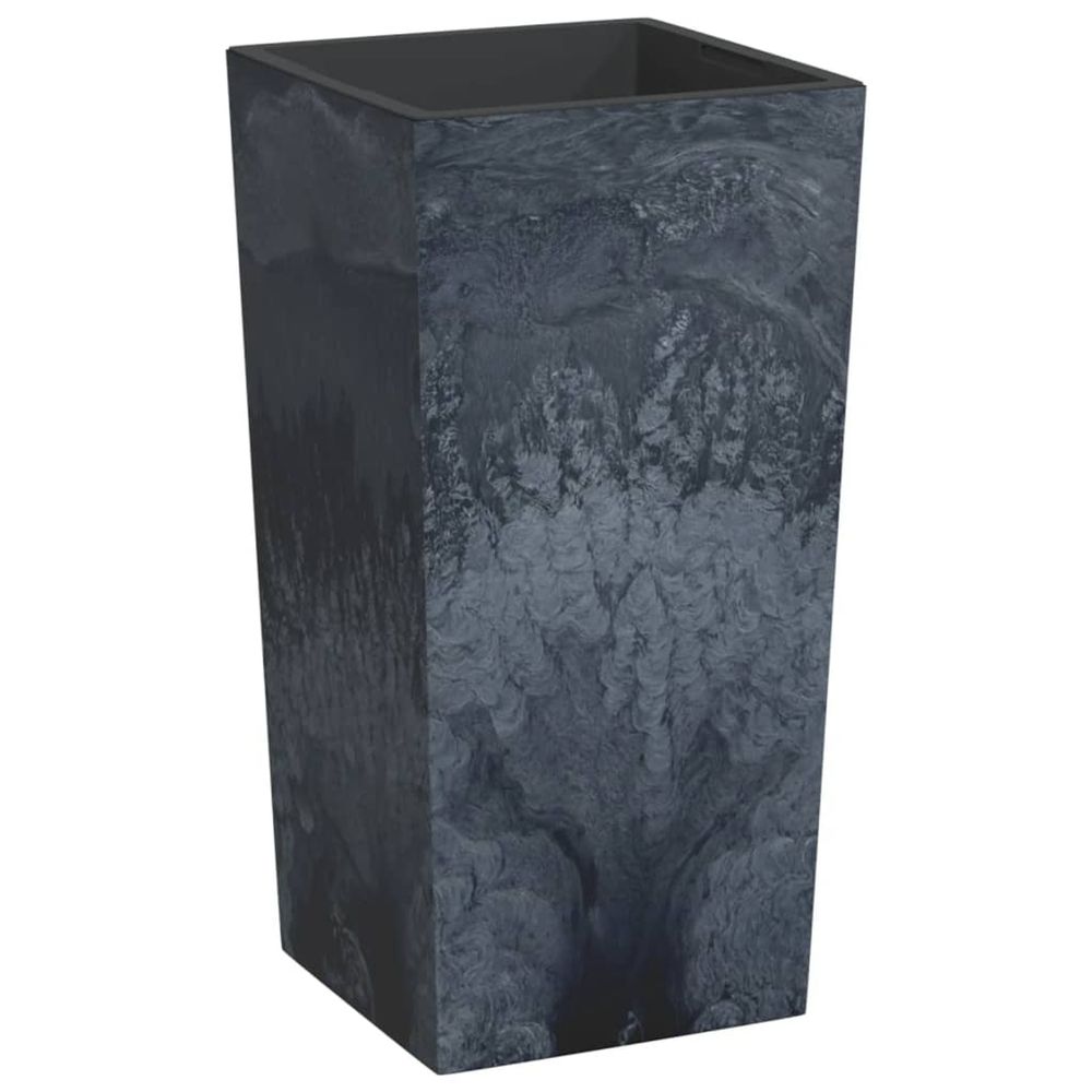 Jardinière d'extérieur et intérieur amovible anthracite 21/49l aspect béton