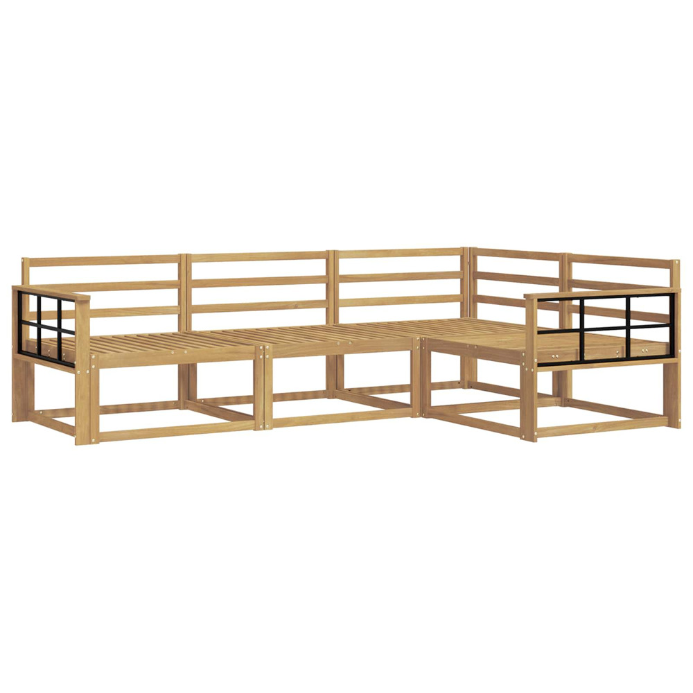 Ensemble de canapés d'extérieur 4 pcs blanc