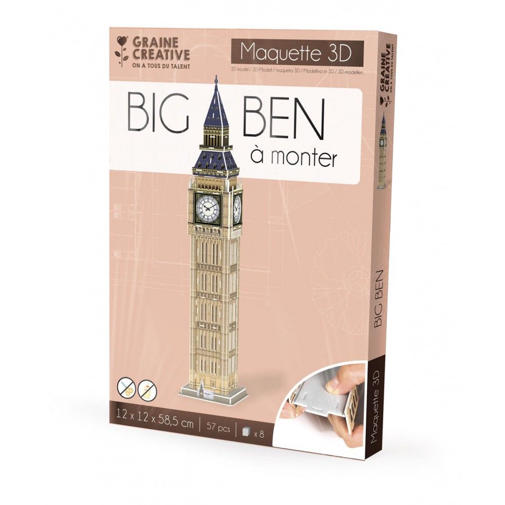 Puzzle maquette big ben 57 pcs