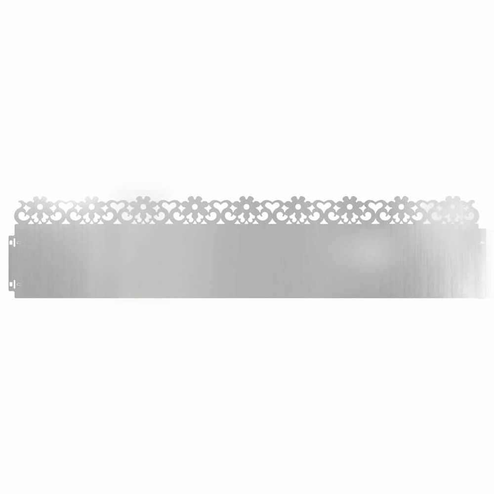 Bordures de pelouse 10 pc 103 x 0,05 x 22 cm acier galvanisé