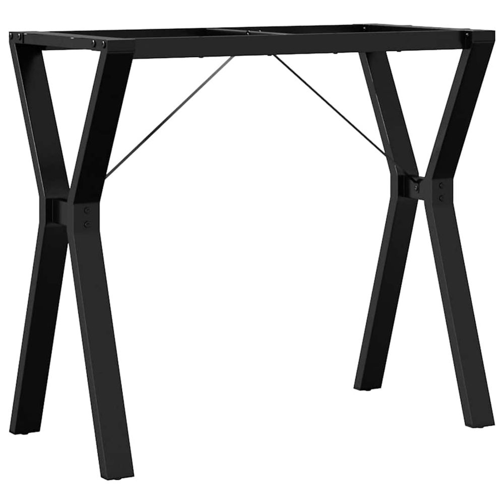 Pieds de table à manger cadre en y 80x40x73 cm acier