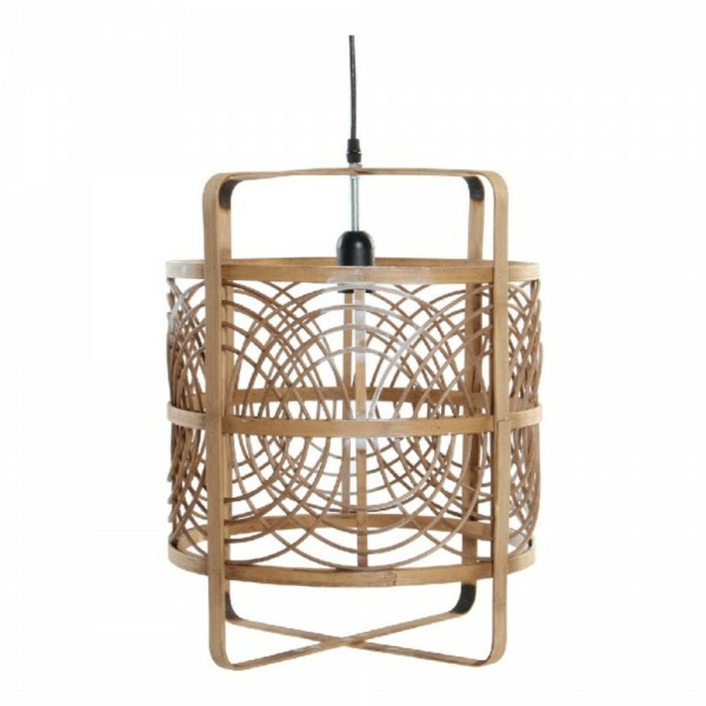 Suspension Artisanale Cage à Coq de Bali en Rotin et Bambou 30cm