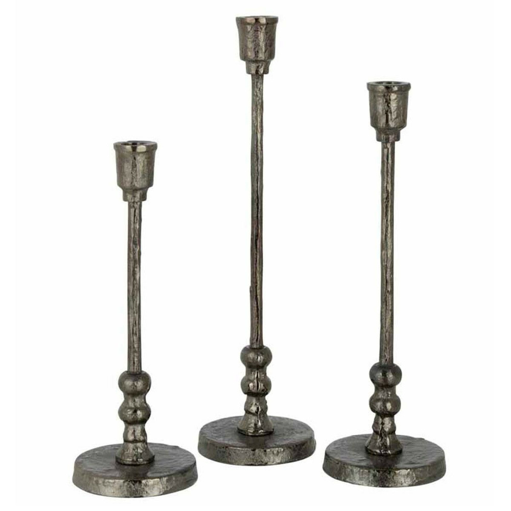 Lot de 3 chandeliers design becca 40cm noir