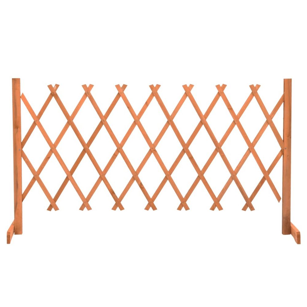 Clôture en treillis de jardin orange 150x80 cm bois de sapin