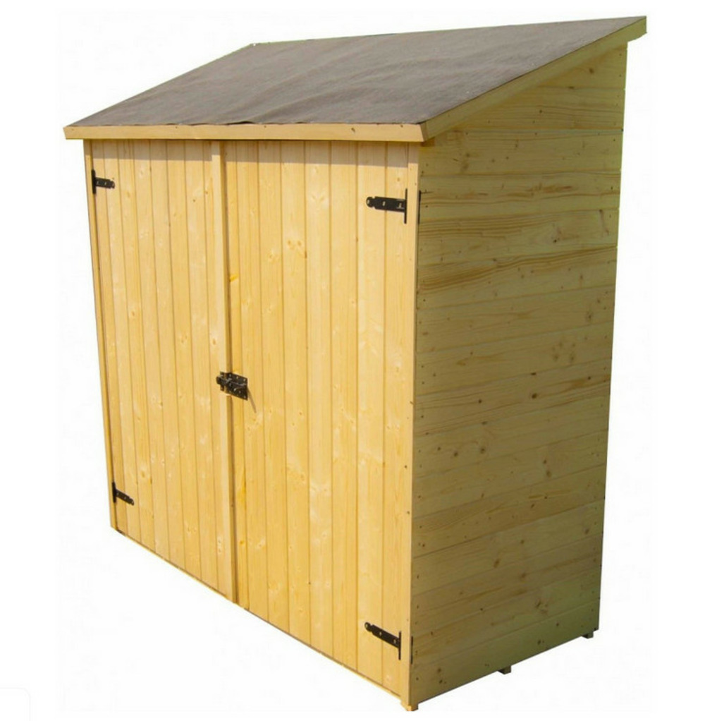 Abri mural 1m² bois naturel - ed1708e