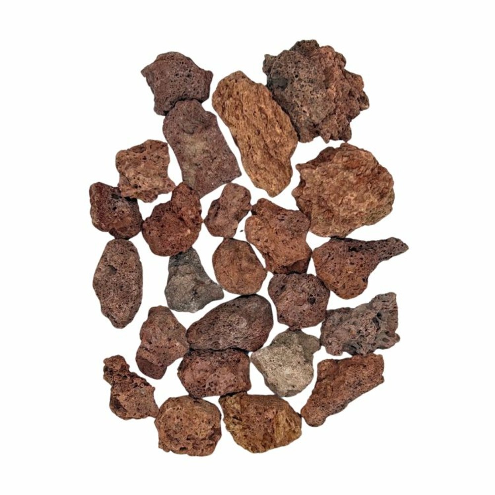 Pack 4 x big bag de 1m³ (+/- 80m²) gravier pouzzolane rouge / noir ø 12/20 mm - livraison standard