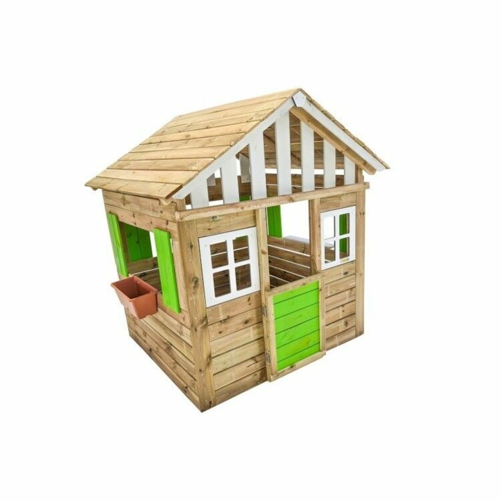Maisonnette en bois pour enfants masgames lollipop xl vert sans parquet