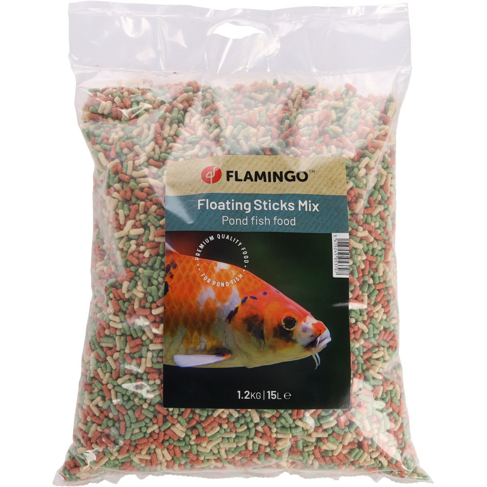 Nourriture poisson d'étang, sticks 15 litres, - 1,2 kg