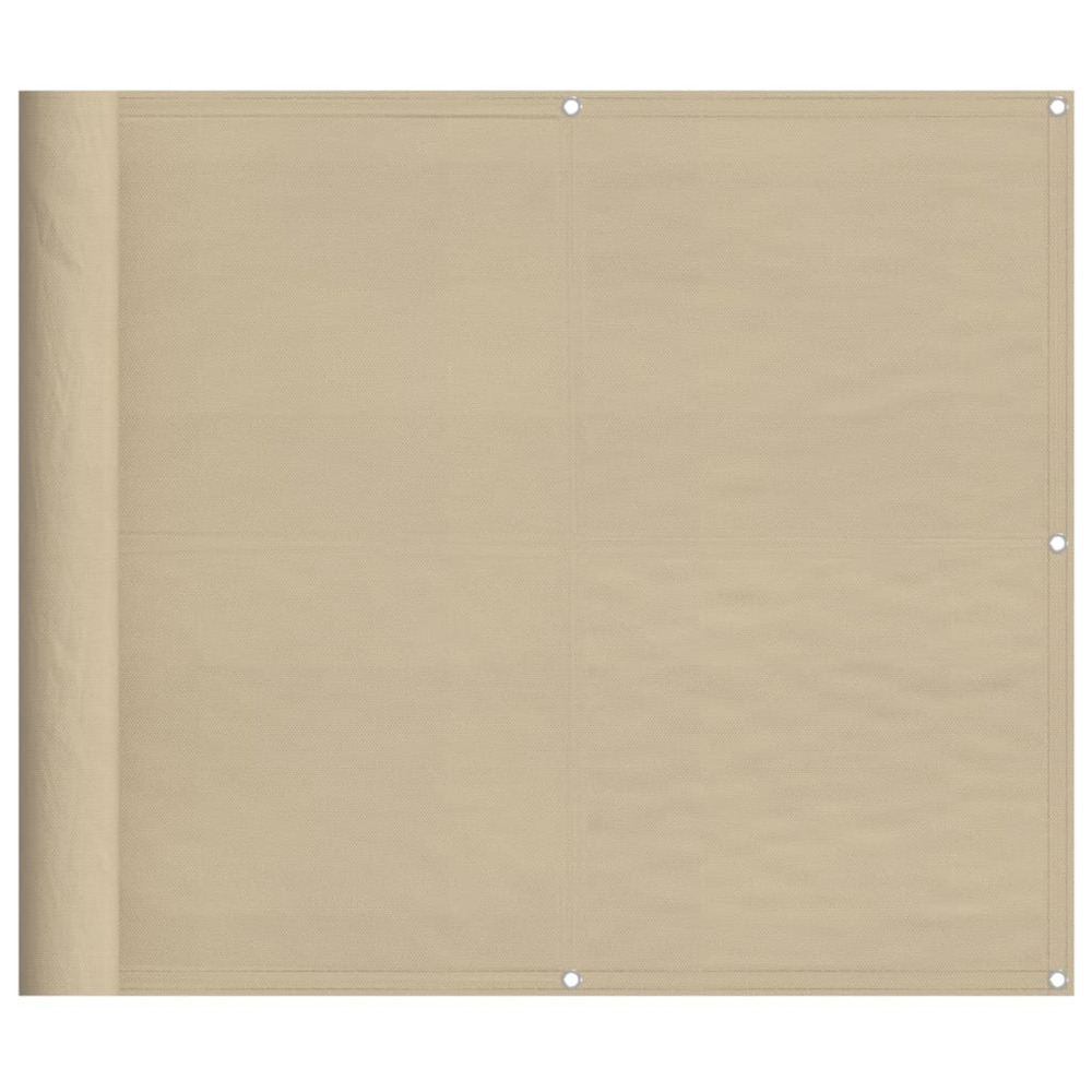 Écran de balcon beige 90x800 cm 100% polyester oxford