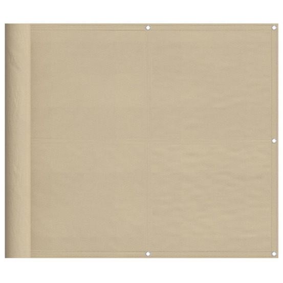 Écran de balcon beige 90x800 cm 100% polyester oxford