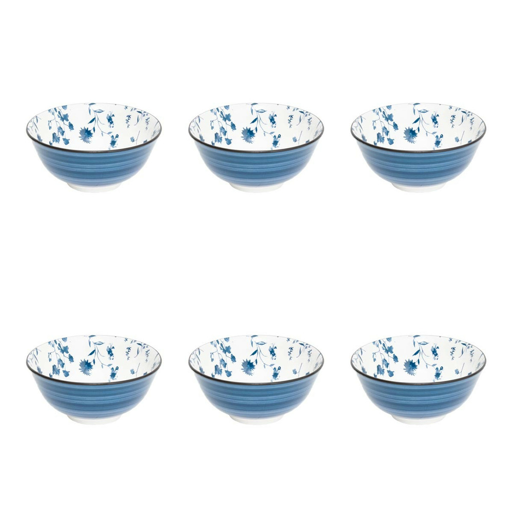 Lot de 6 bols en porcelaine 