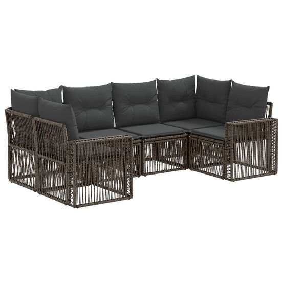 Ensemble de canapé de jardin 6 pc 6-nombre de places