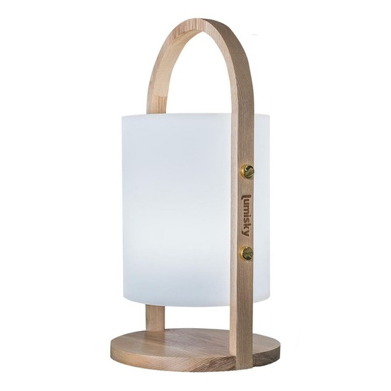 Lanterne sans fil led woody h37cm
