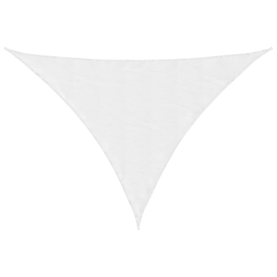 Voile de parasol tissu oxford triangulaire 5x5x6 m blanc