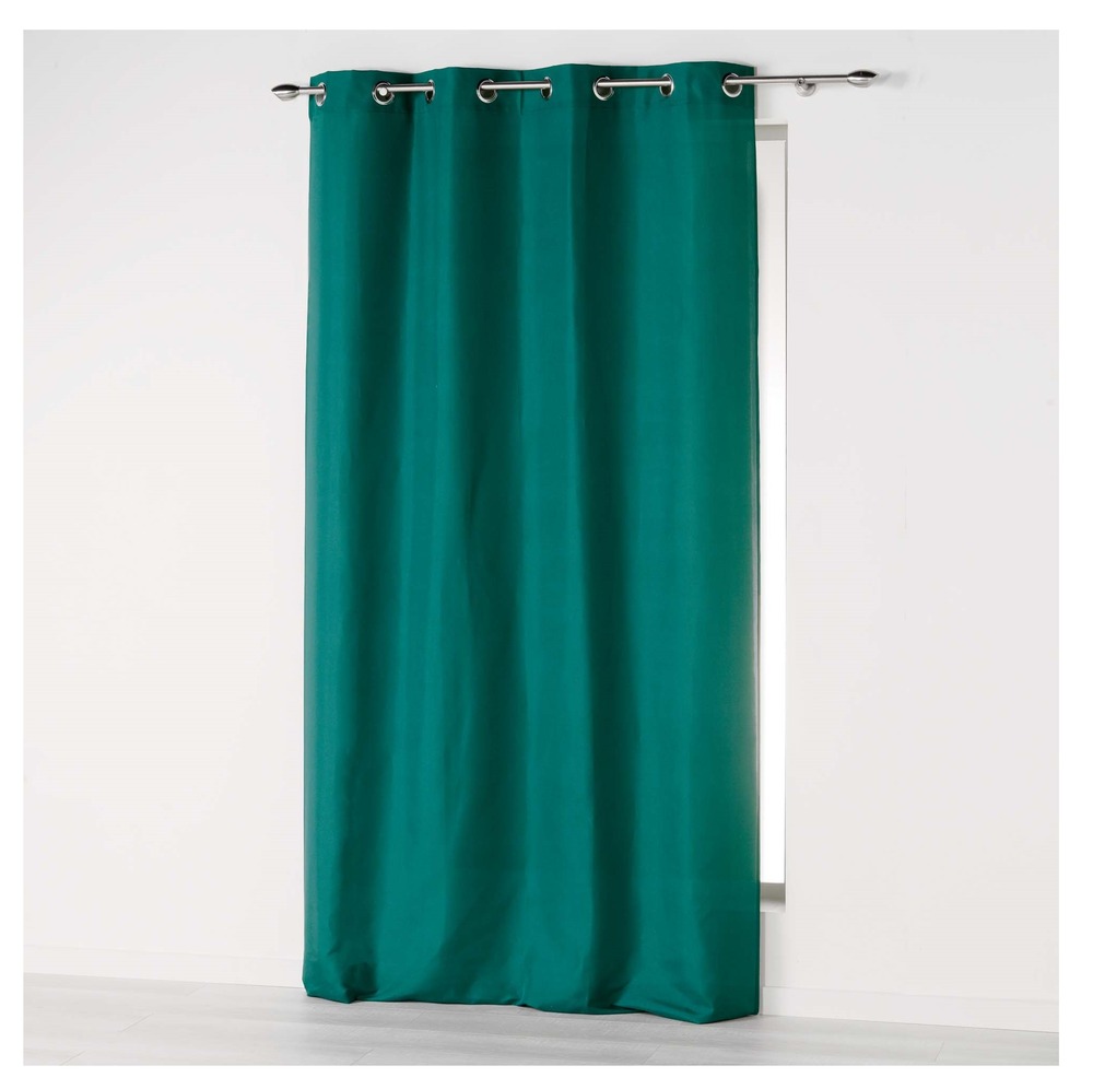 Rideau a oeillets absolu 140 x 280 cm emeraude