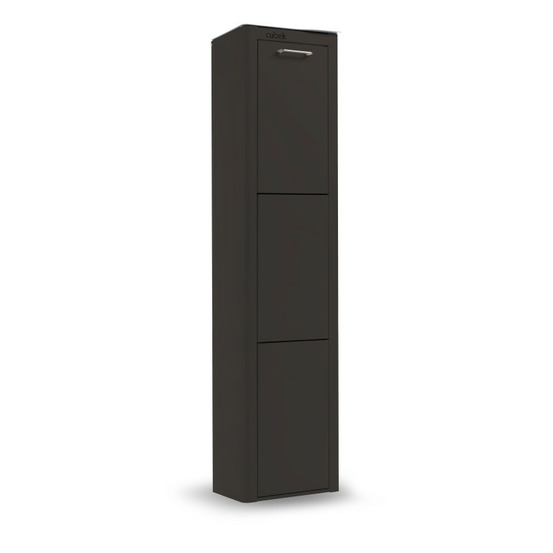 Poubelle cuisine de tri sélectif cubek, 3 compartiments de 20 litres.