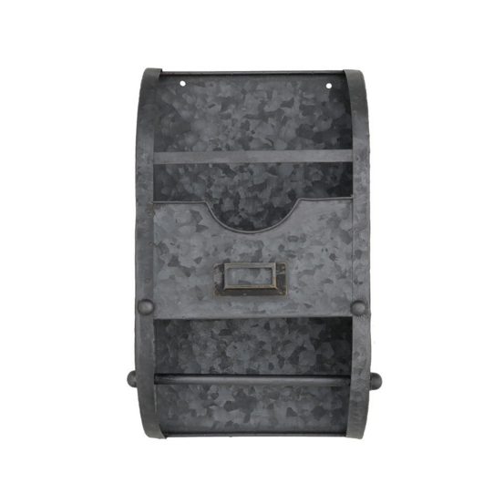 Dérouleur papier essuie tout en zinc gris 30 x 35 cm