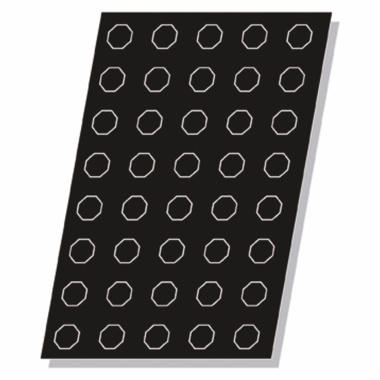 Moule flexipan® plaque silicone 40 octogones - pujadas
