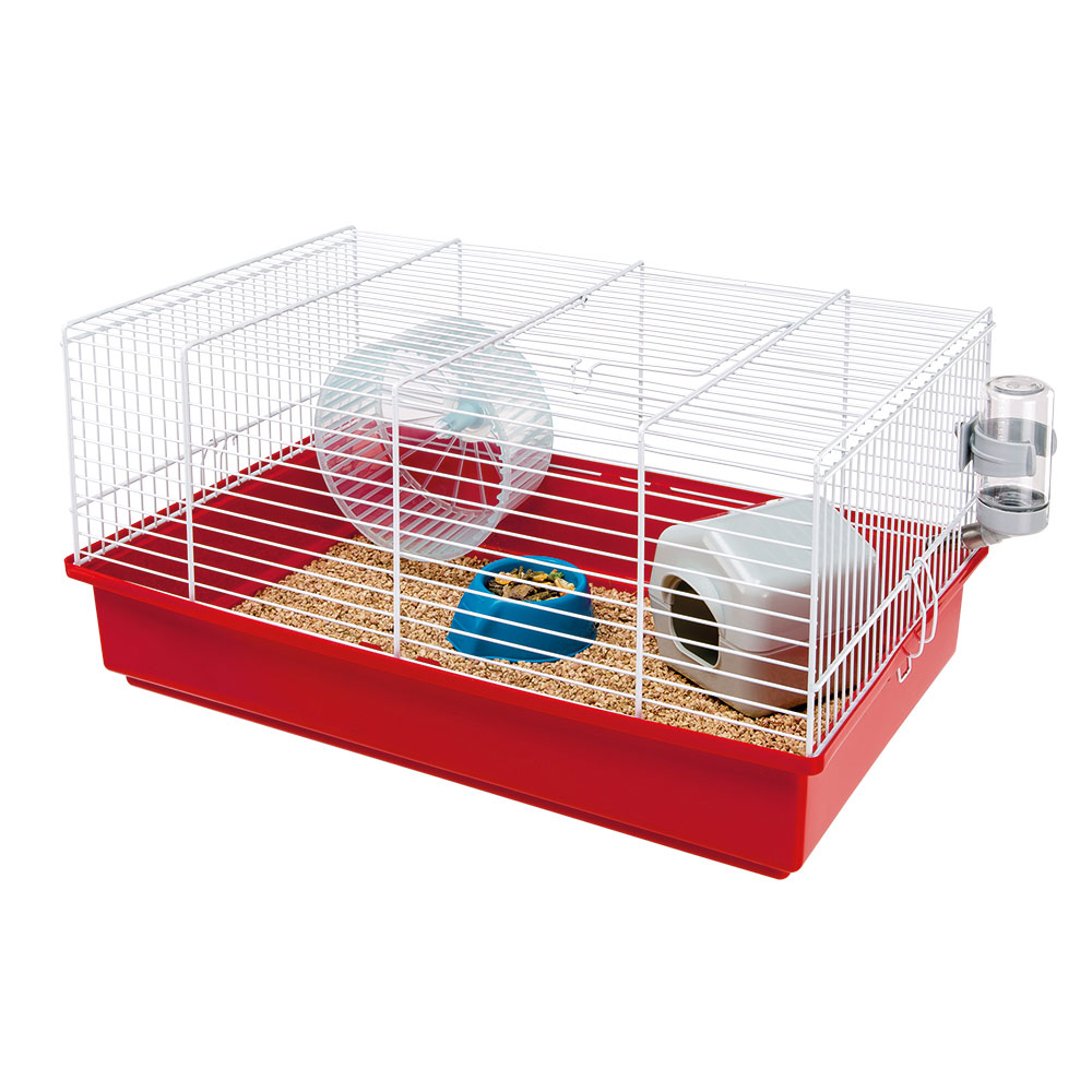 Cage pour hamsters petits rongeurs criceti 9, en plastique, accessoires inclus
