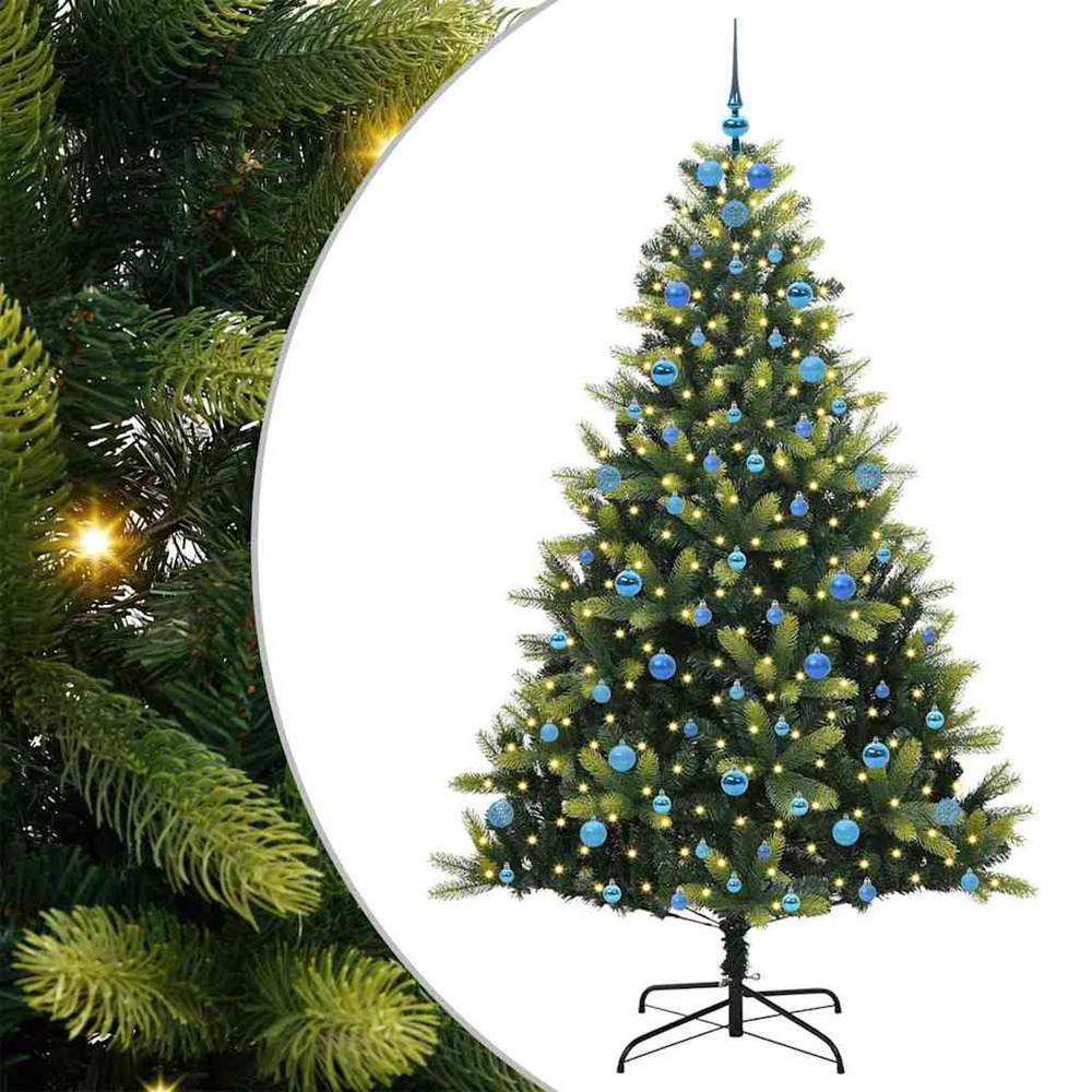 Arbre de noël artificiel en silicone flexible 300 leds 210 cm