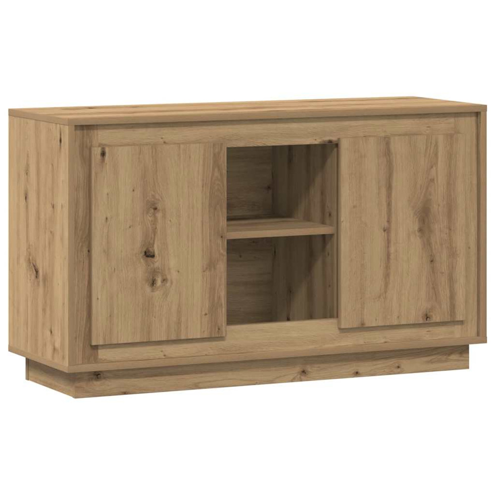 Buffet chêne artisanal 102x35x60 cm bois d'ingénierie