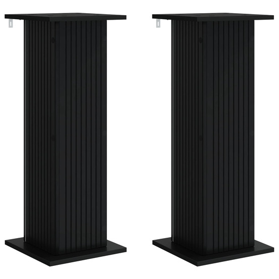 Support de plante 2 pcs noir 30,5 x 30 x 80,5 cm