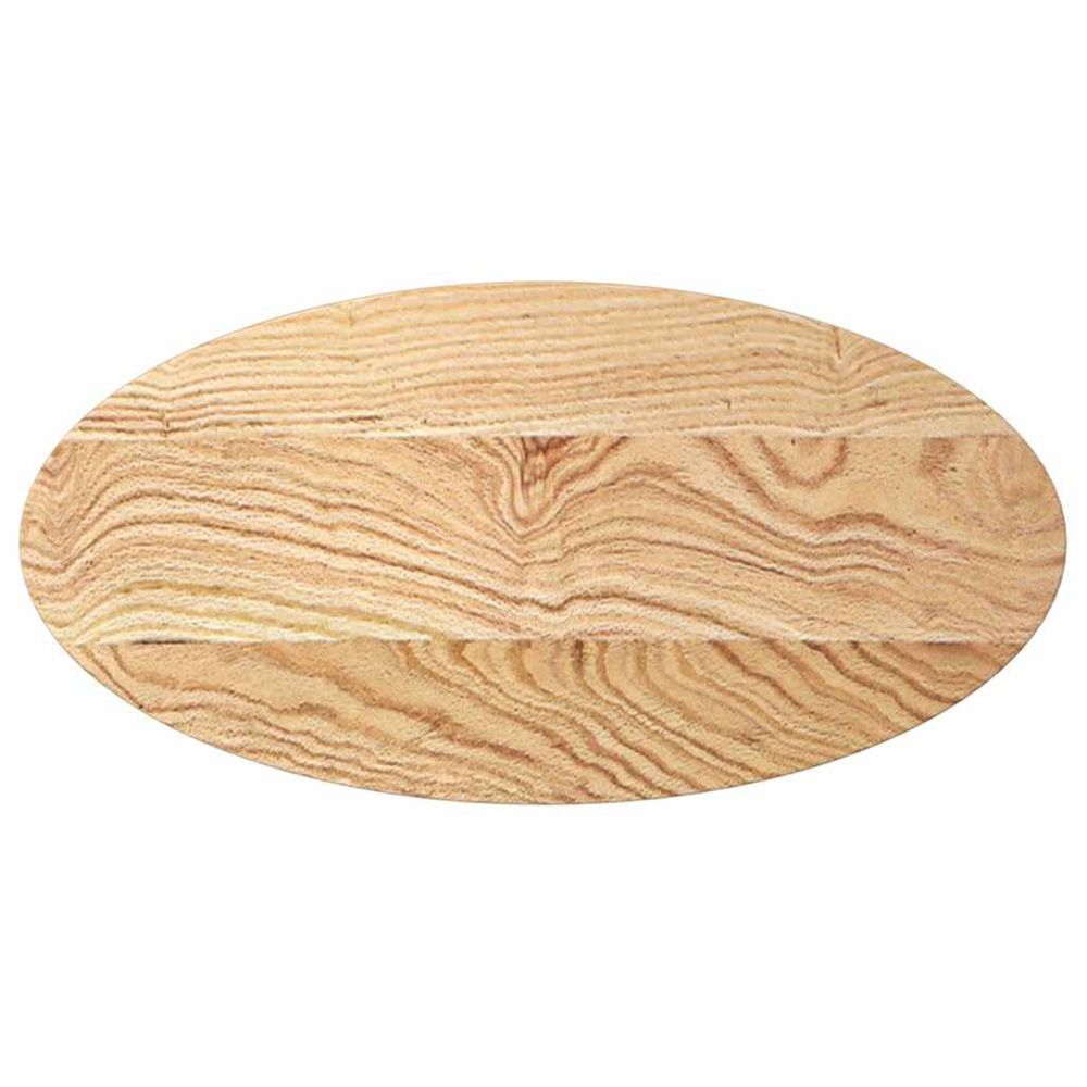 Dessus de table 80x40x2 cm bois de chêne massif ovale
