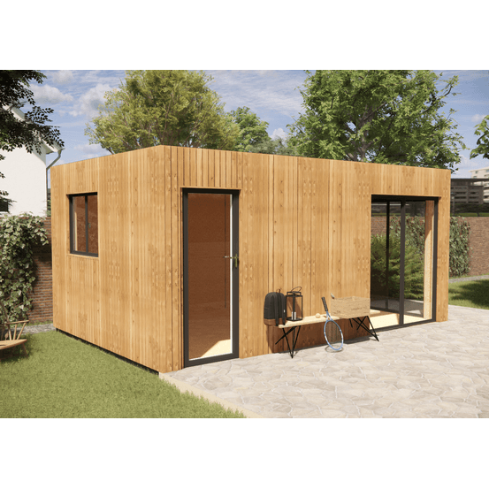 Extension maison en bois 5,5 x 3,5 x 2,7 m