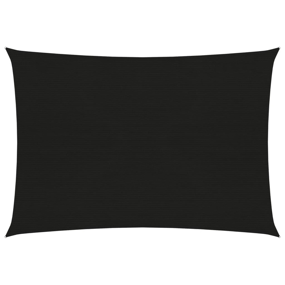 Voile d'ombrage 160 g/m² noir 4 x 5 m pehd
