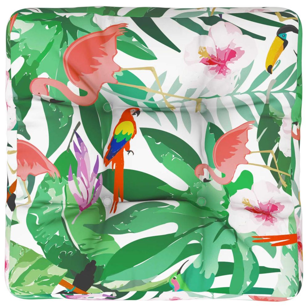 Coussin de palette multicolore 50x50x12 cm tissu