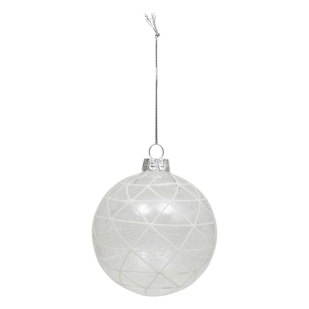 Boule de noël craquelé paillettes