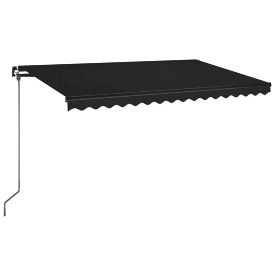 Auvent manuel rétractable 400x350 cm anthracite