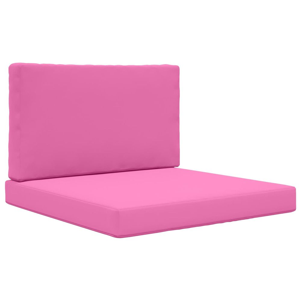 Coussin de canapé d'extérieur polyester rose 80 x 80 cm