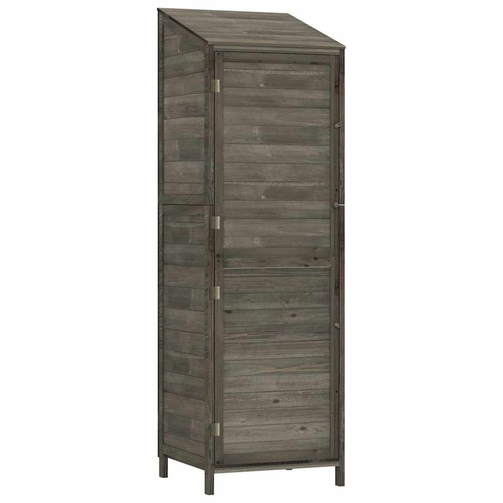 Remise de jardin anthracite 55x52x174,5 cm bois de sapin solide