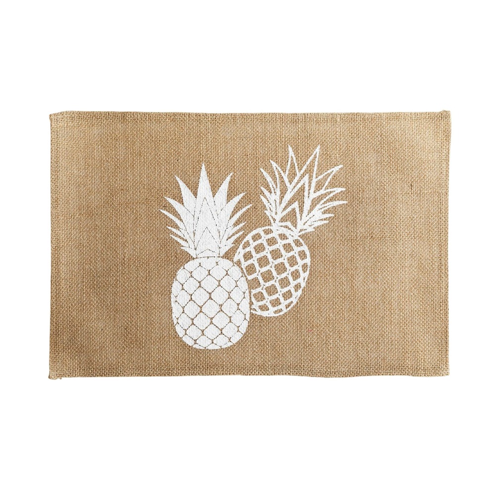 Set de table rond jute ananas