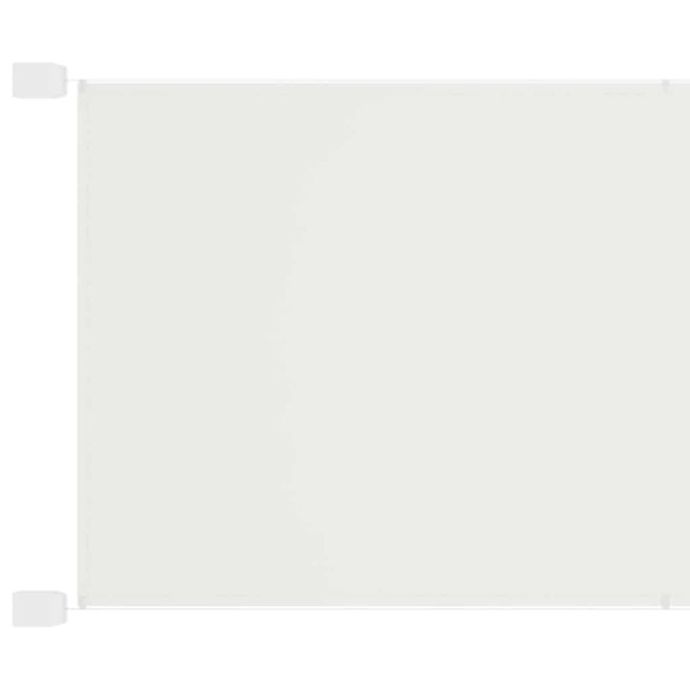Auvent vertical blanc 140x420 cm tissu oxford