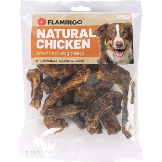 Friandise nature pour chien, cou de poulet 200 g