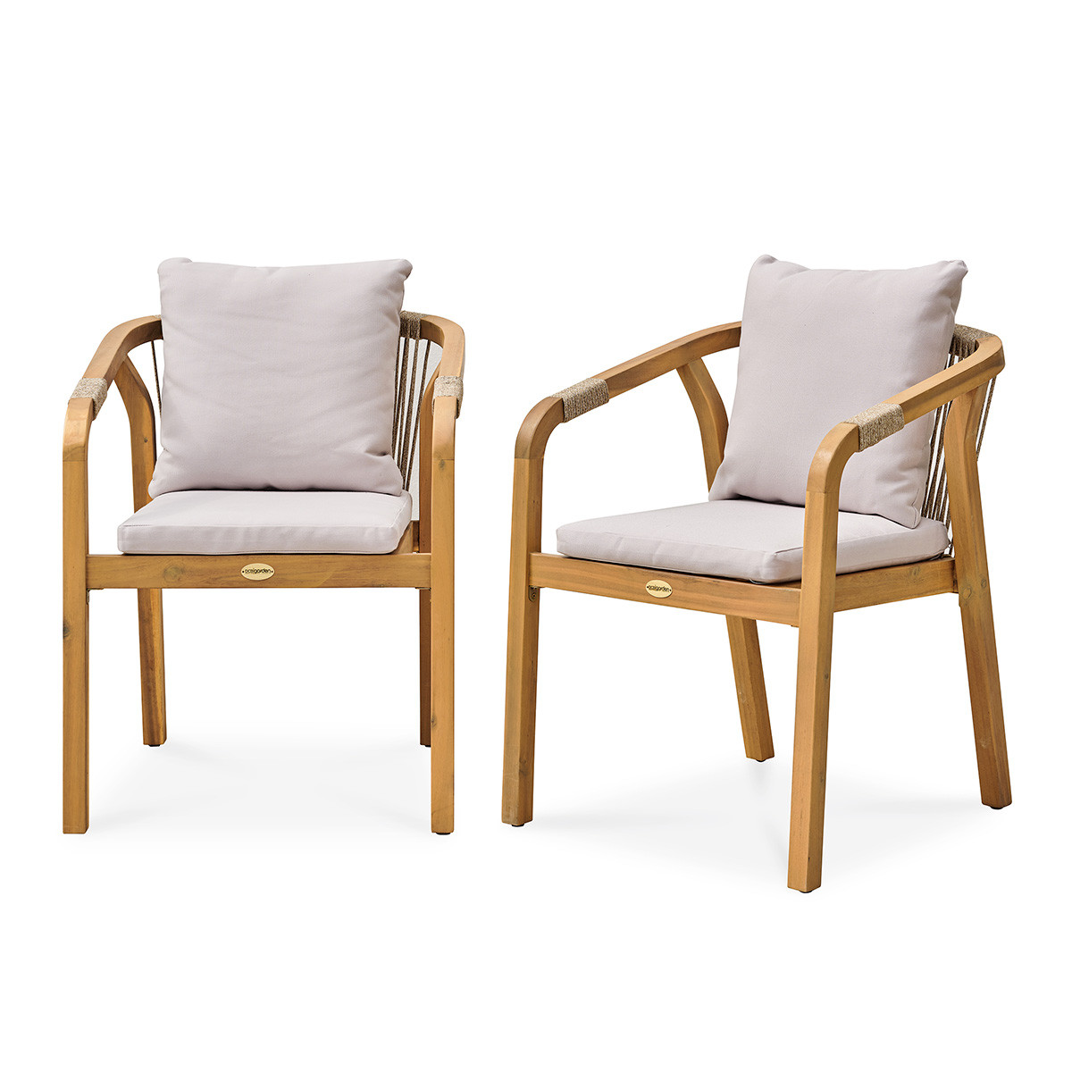 Lot de 2 fauteuils de jardin 