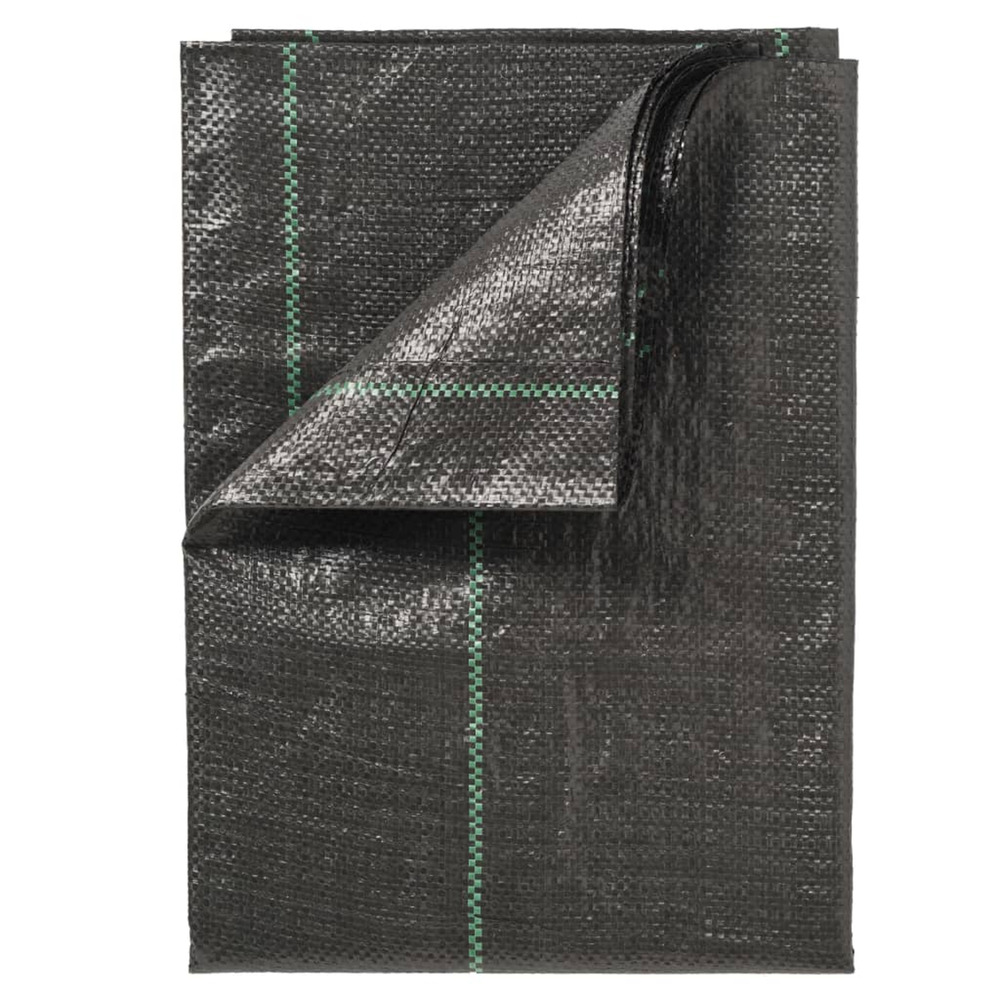 Bâche de sol de contrôle des mauvaises herbes 2x10 m noir