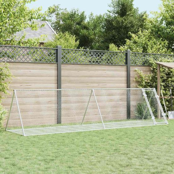 Grand enclos pour lapins 4m en acier galvanisé parc grillagé extérieur