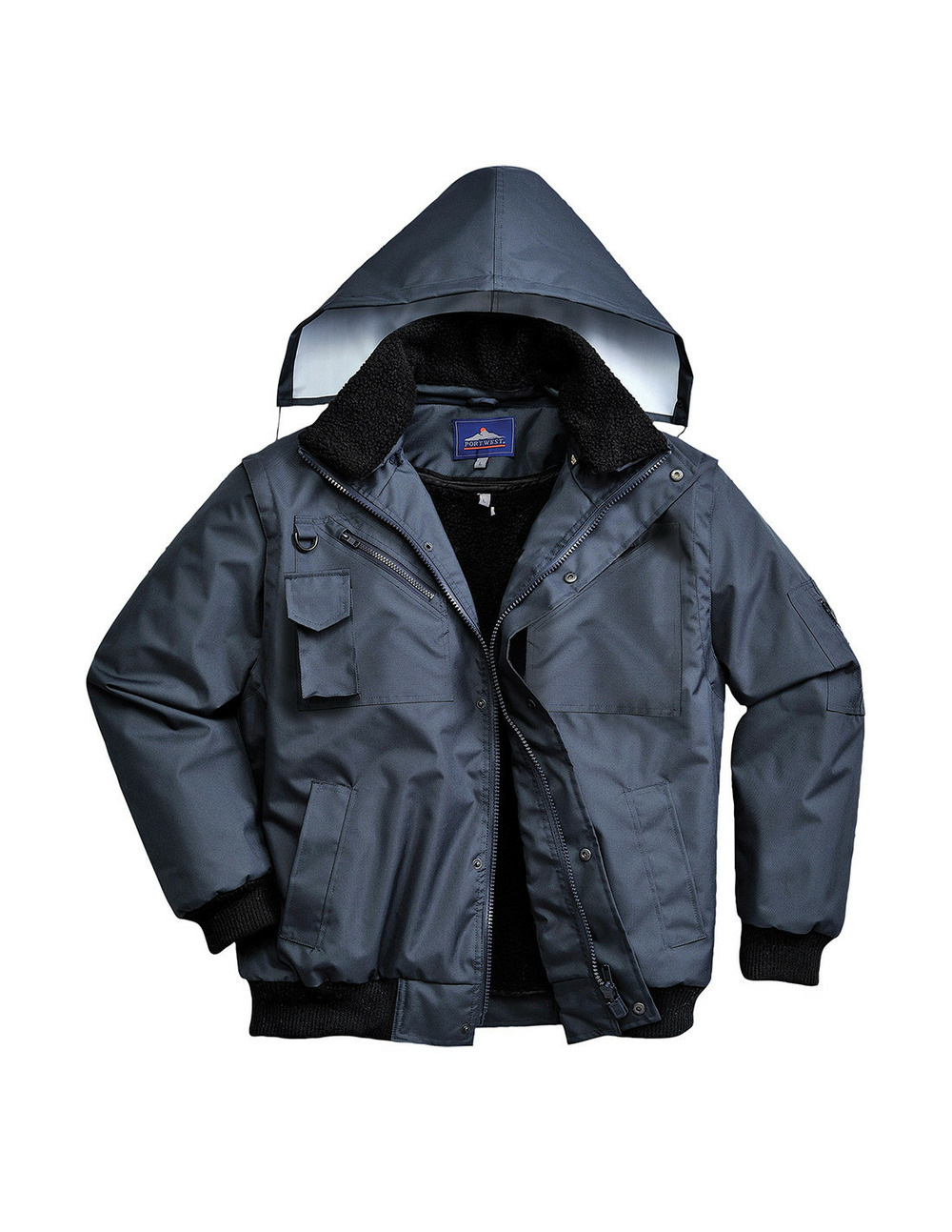 Blouson bomber 4 en 1 couleur : marine taille xxl - portwest