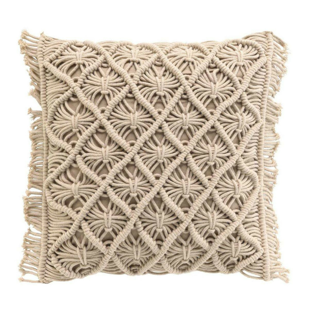 Coussin déco macramé 