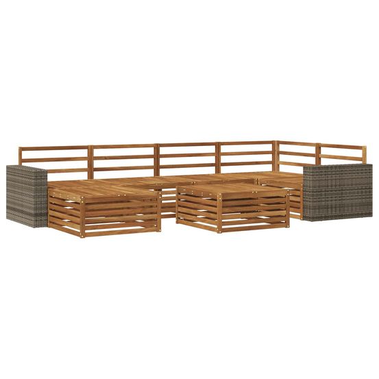 Ensemble de canapés d'extérieur 7 pc naturel