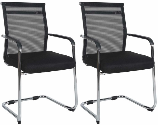 Lot de 2 chaises visiteurs denny