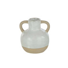 Vase anses porcelaine blanc 11x11x12cm