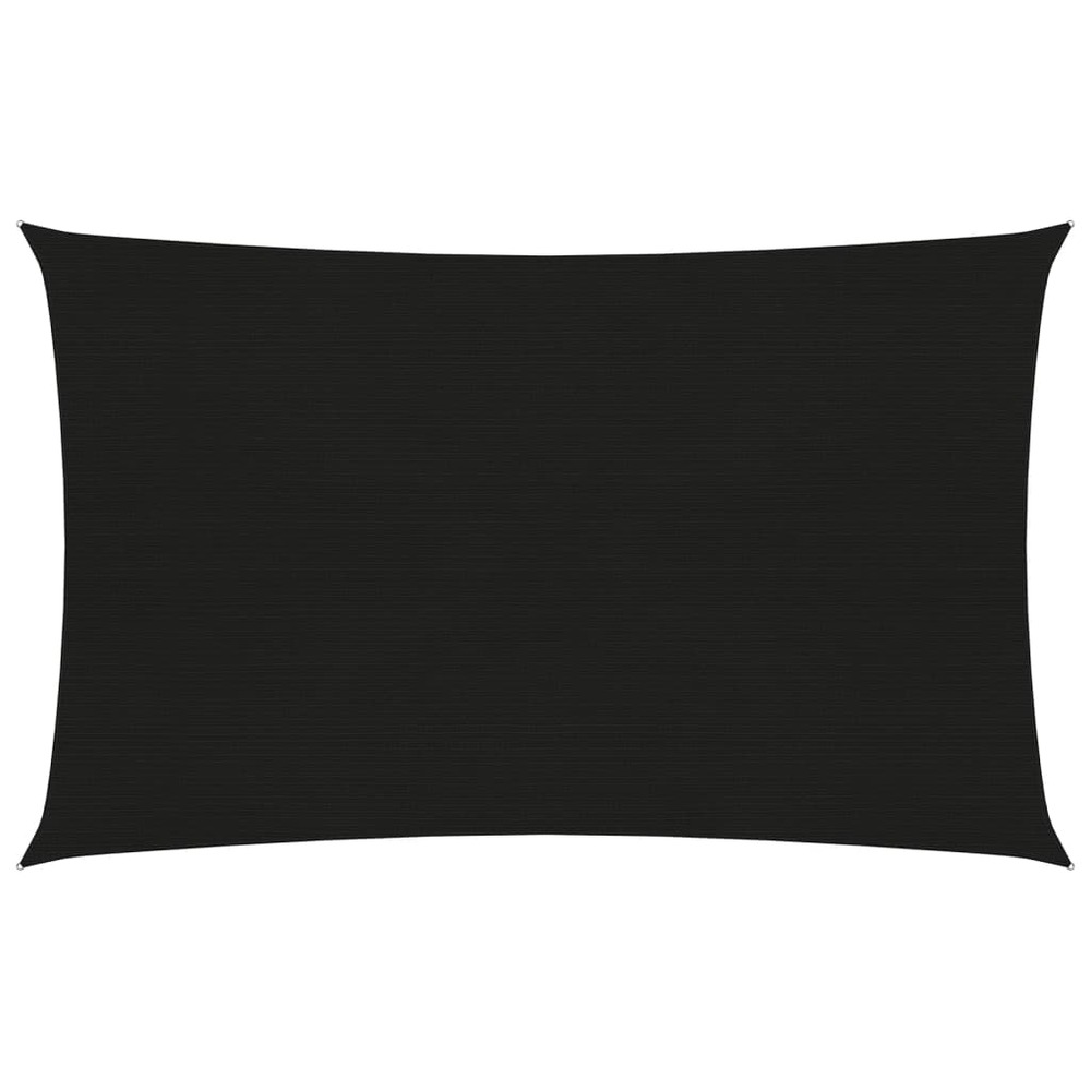 Voile d'ombrage 160 g/m² noir 3 x 5 m pehd