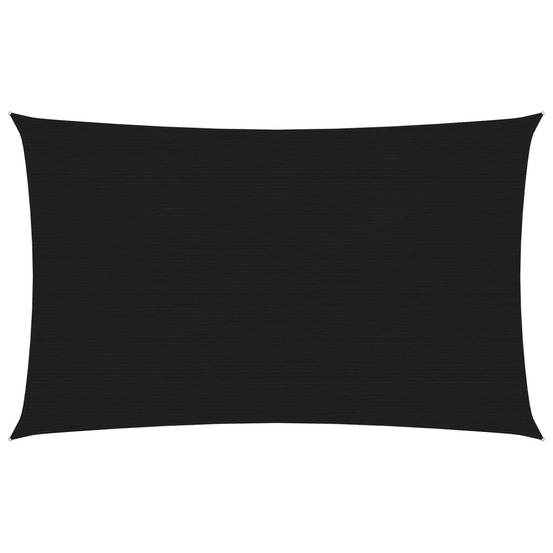 Voile d'ombrage 160 g/m² noir 3 x 5 m pehd